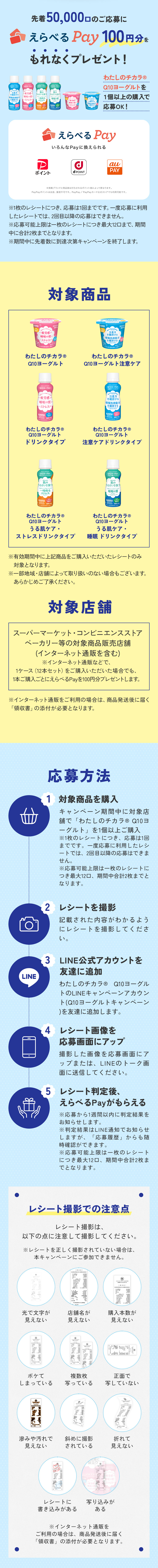 先着10,000口のご応募にえらべるPay100円分をもれなくプレゼント！